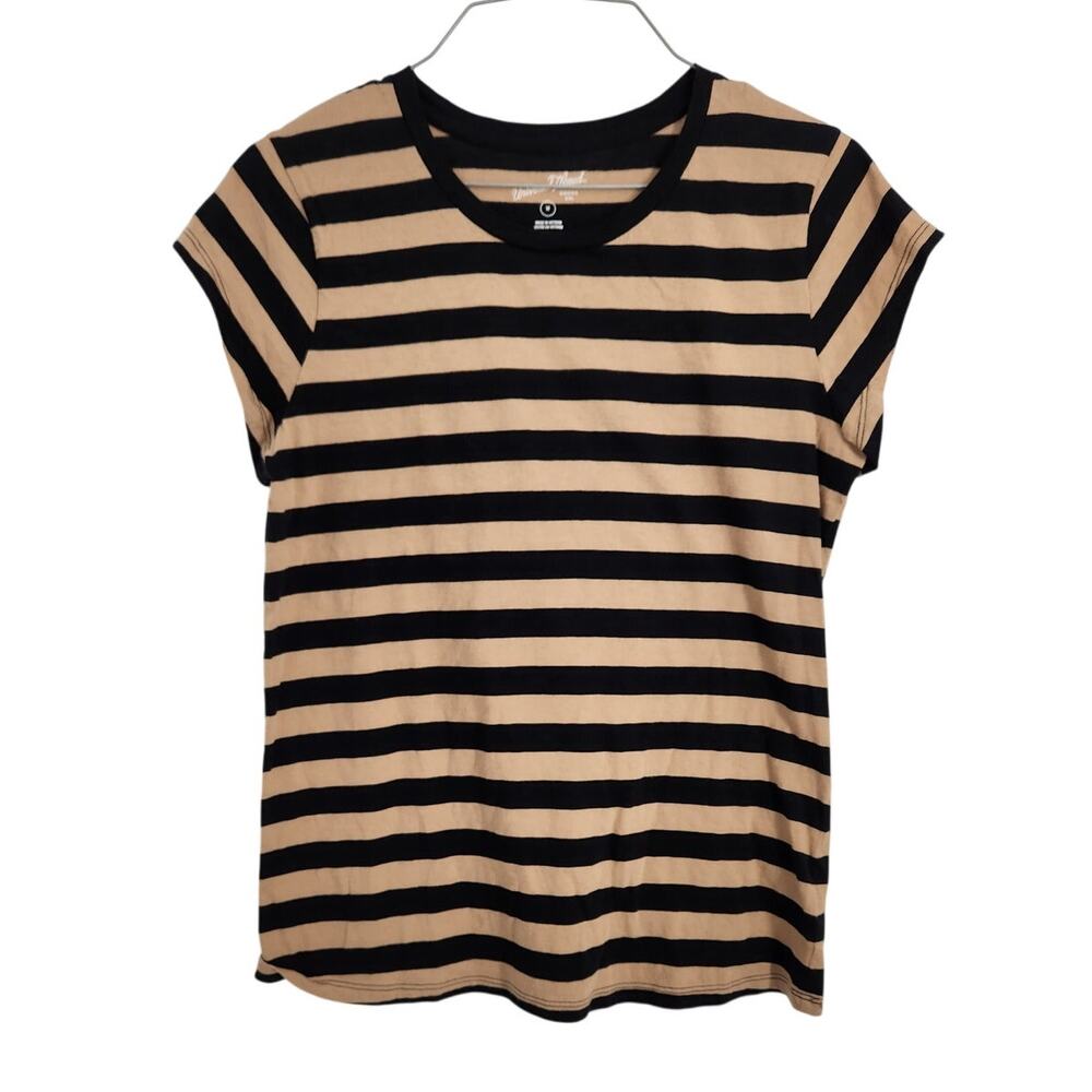 Universal Thread Striped Short Sleeve Top - Women's Medium